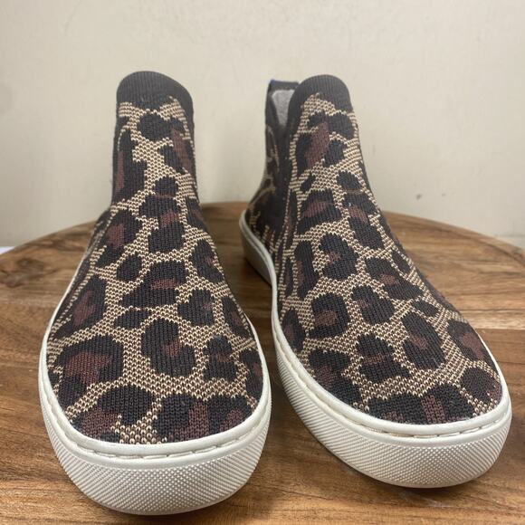 Rothys The Chelsea Womens Animal Leopard Cheetah Print Size 8 Chelsea Boots - Picture 4 of 9